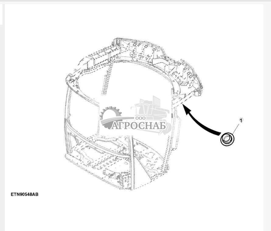 Заглушка Ethernet кабины 